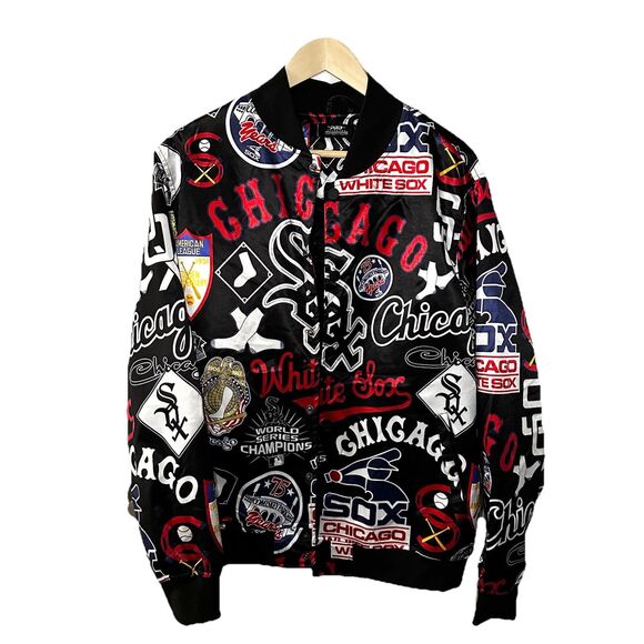 Pro Standard Chicago White Sox Jacket Men Sz XL Black Red White Blue - Picture 1 of 15